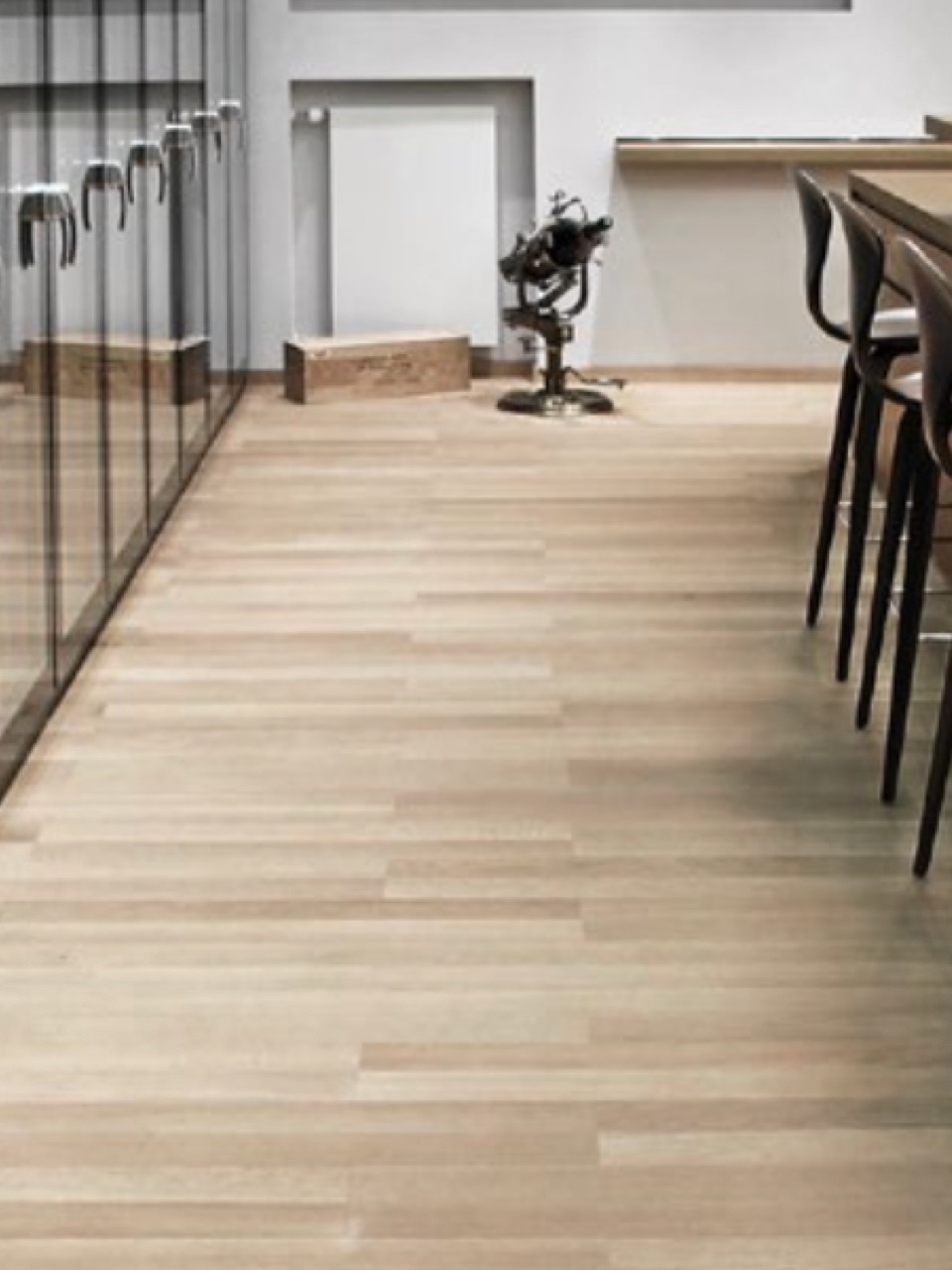 Eine Boden in Langriemen-Optik